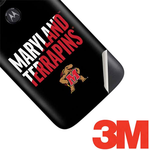 University of Maryland Terrapins Athletic Marks Moto E5 Play Skin